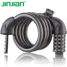5 digit combination cable lock for bicycle